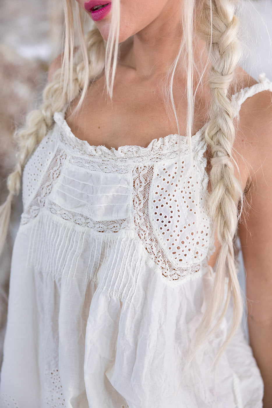 Magnolia Pearl Eyelet Clementine Tank 1496 - True