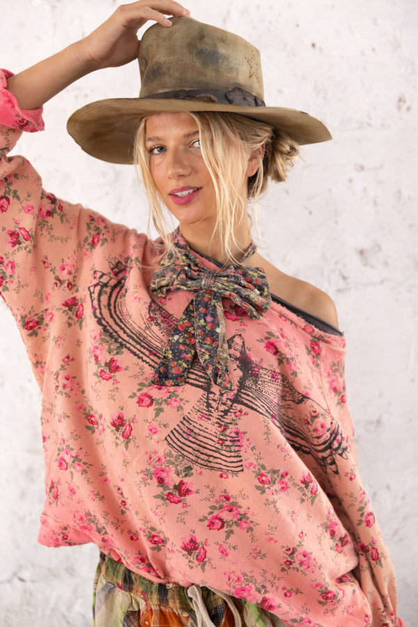 Magnolia Pearl Floral Hawk Richi Sweatshirt 1746 - Azalea Floral