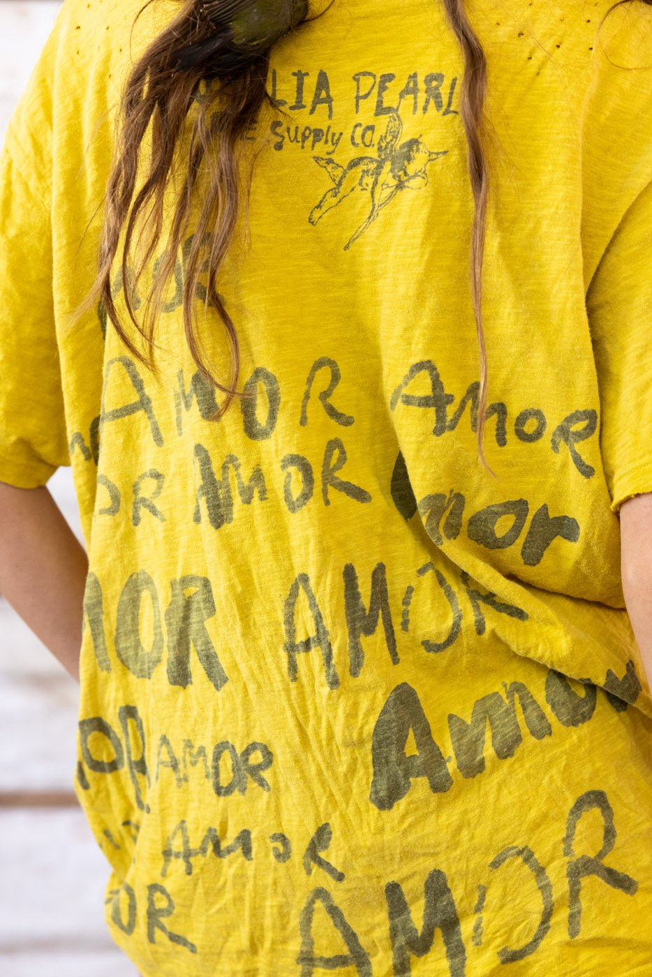 Magnolia Pearl Love Amor Tee 1944 - Electric Sunflower