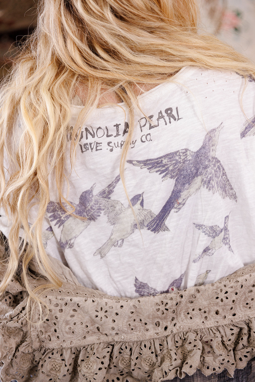 Magnolia Pearl Into The Sky Tee 2089 - Indigo Tribute