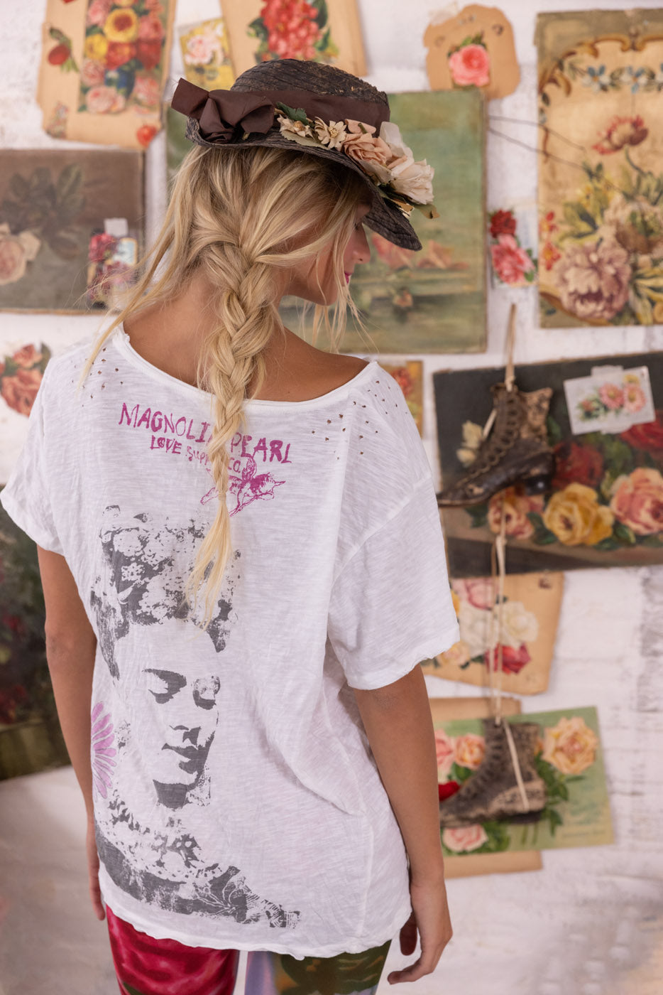 Magnolia Pearl Flight Flowers Frida Tee 2131 - True