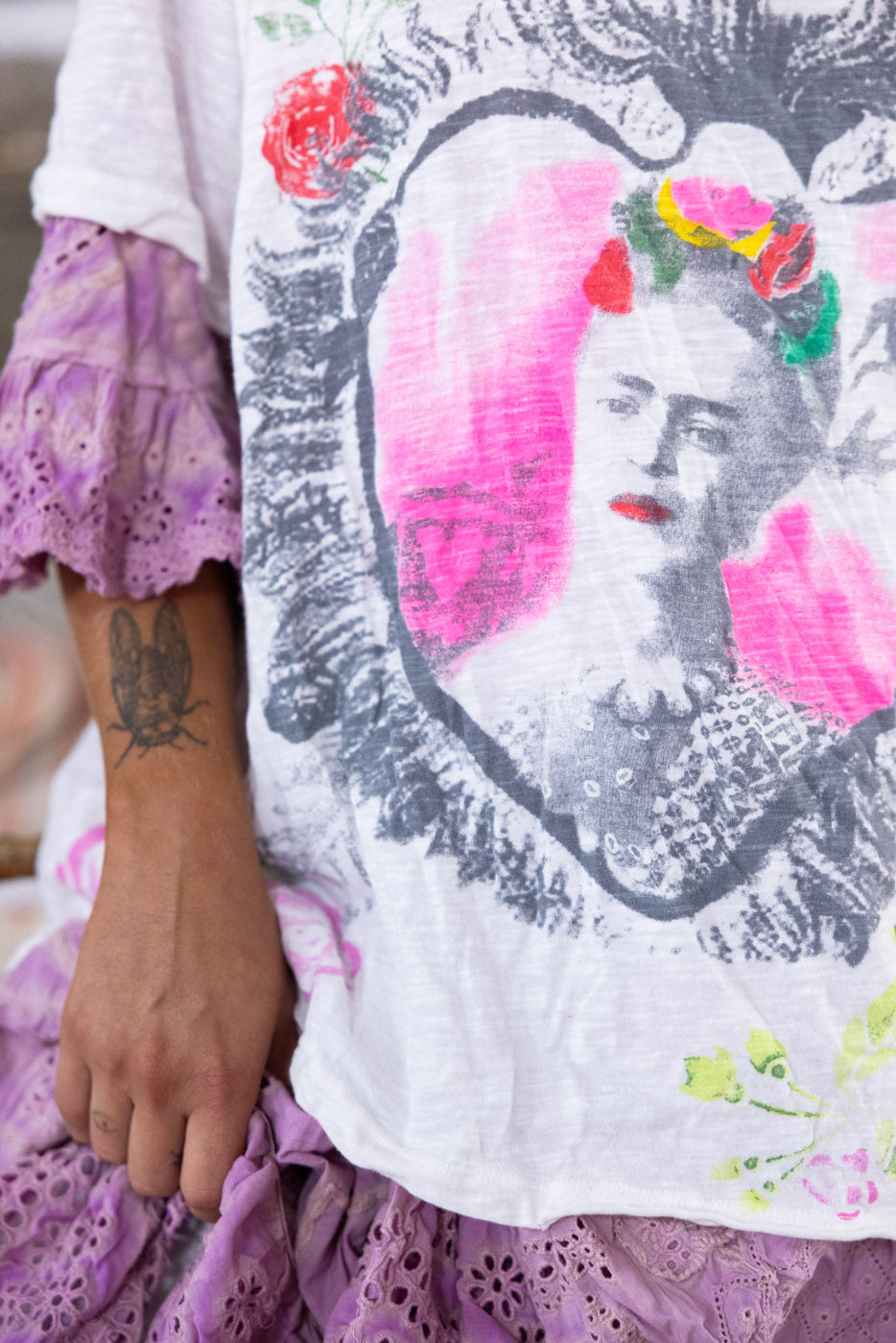 Magnolia Pearl Frida Corazón Llameante Tee 2138 - True