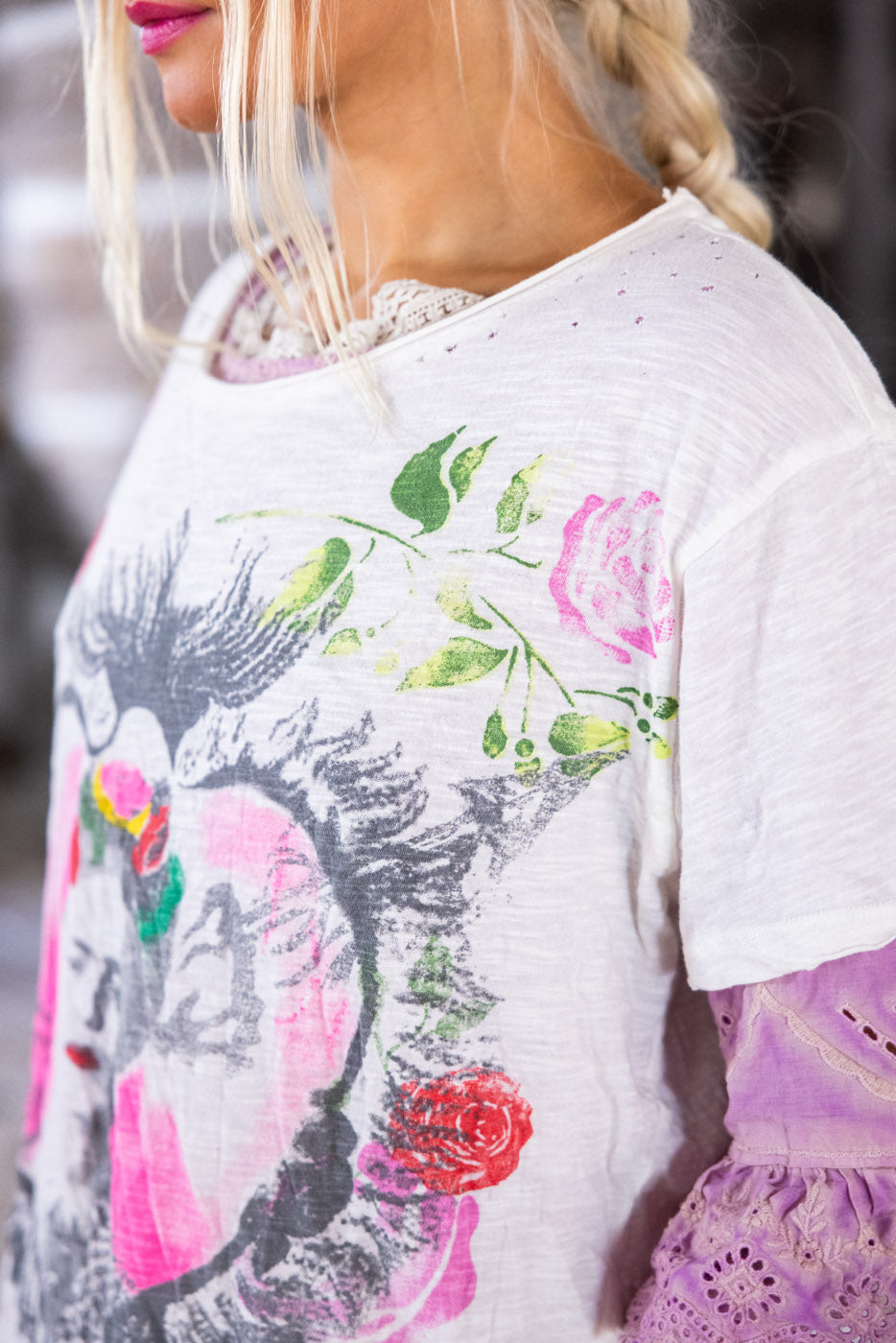Magnolia Pearl Frida Corazón Llameante Tee 2138 - True