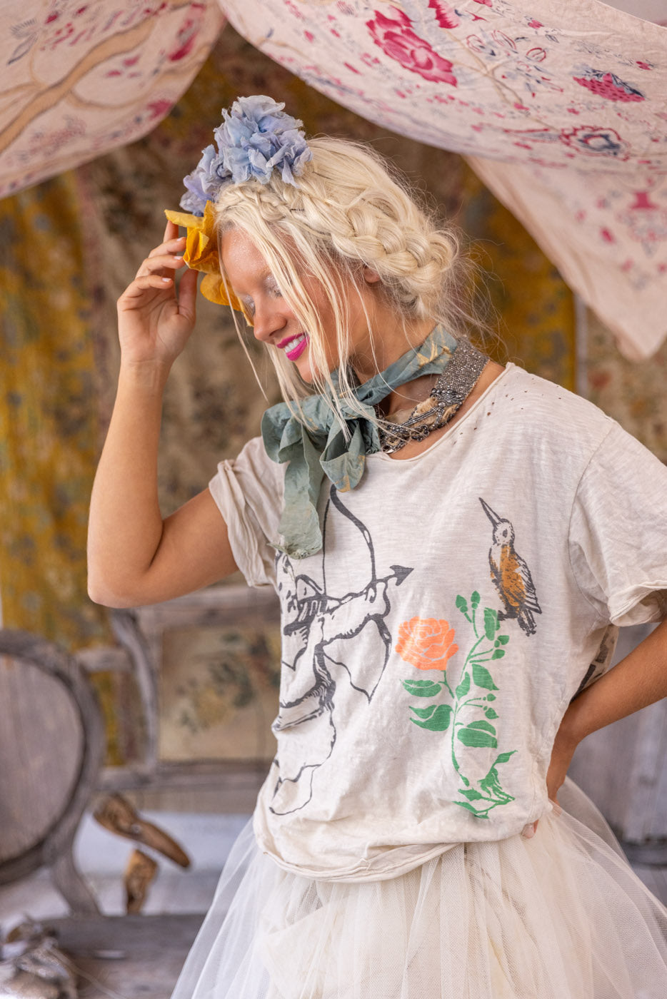 Magnolia Pearl Love One Another Tee 2145 - Moonlight