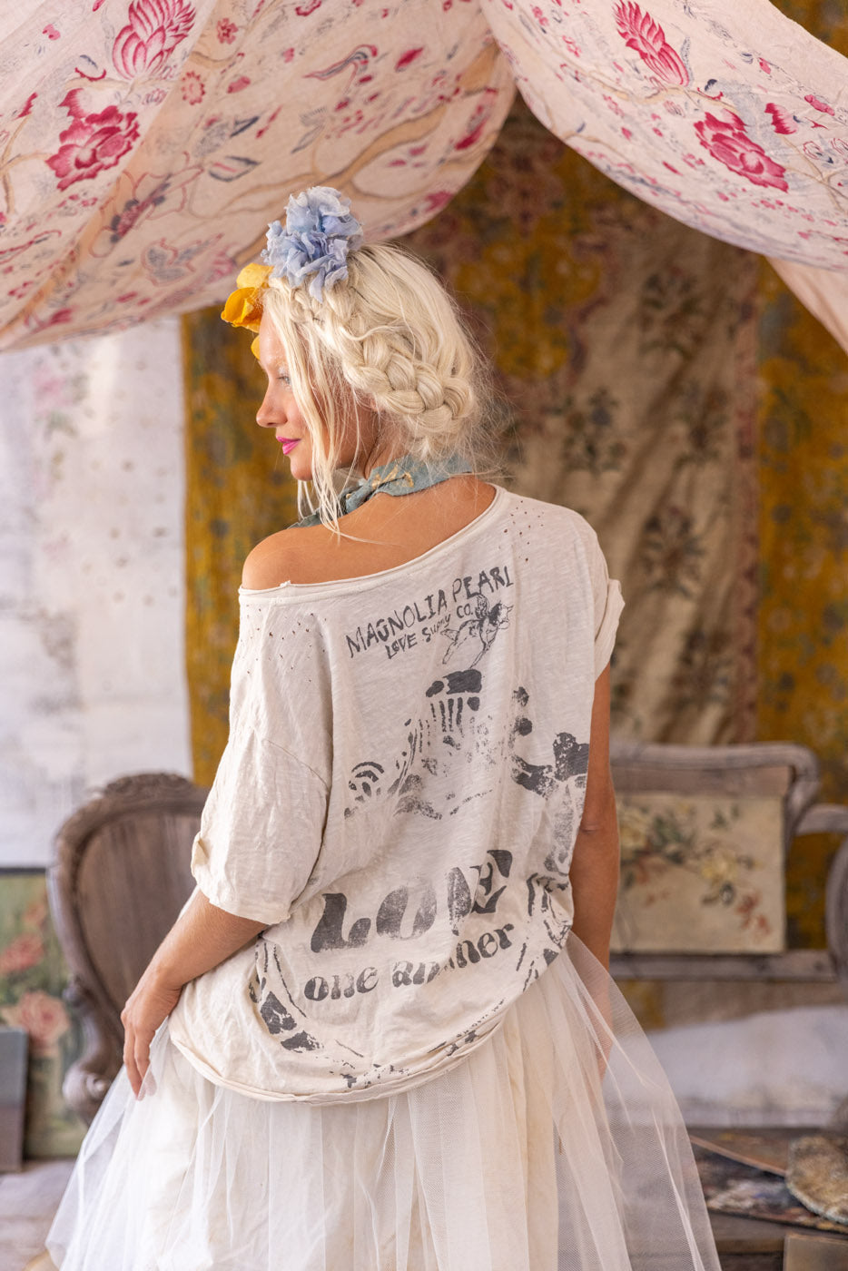 Magnolia Pearl Love One Another Tee 2145 - Moonlight