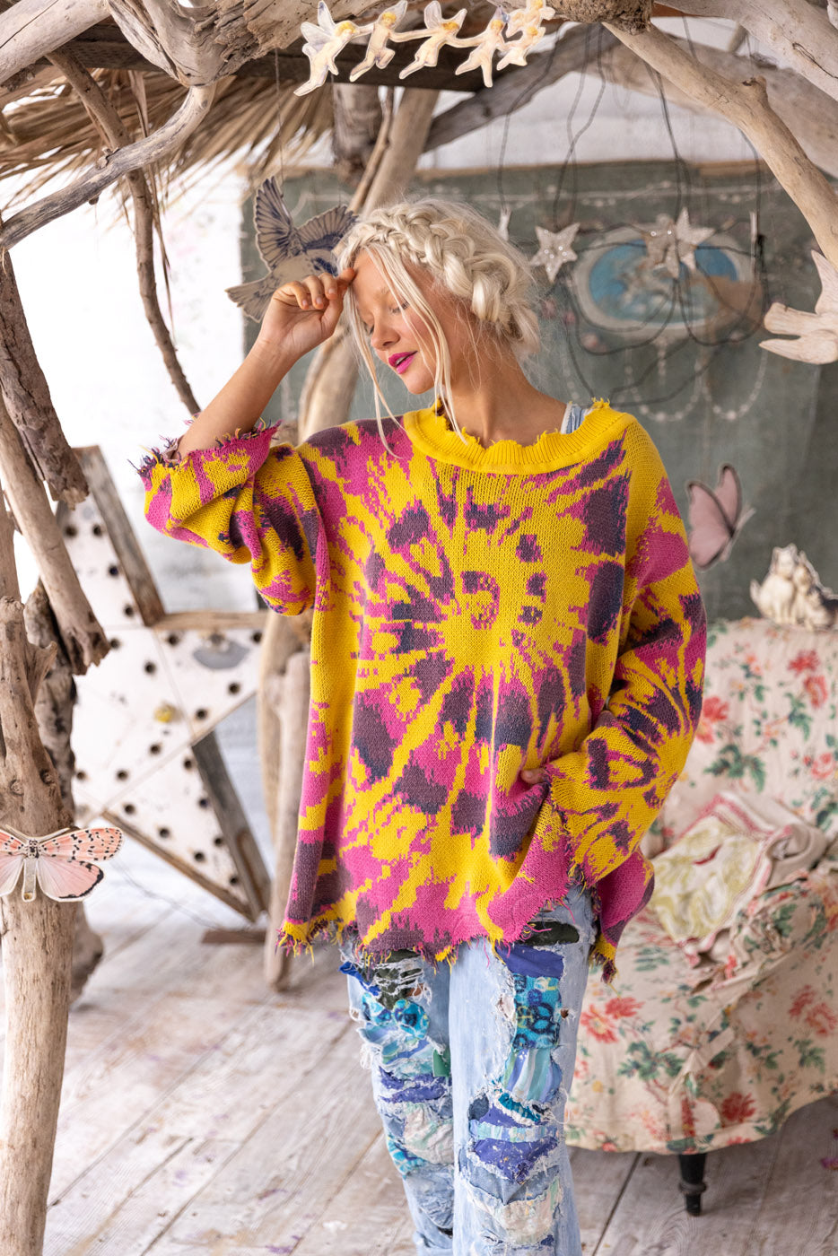 Magnolia Pearl Kaleidoscope Sweater 2154 - Sunburst