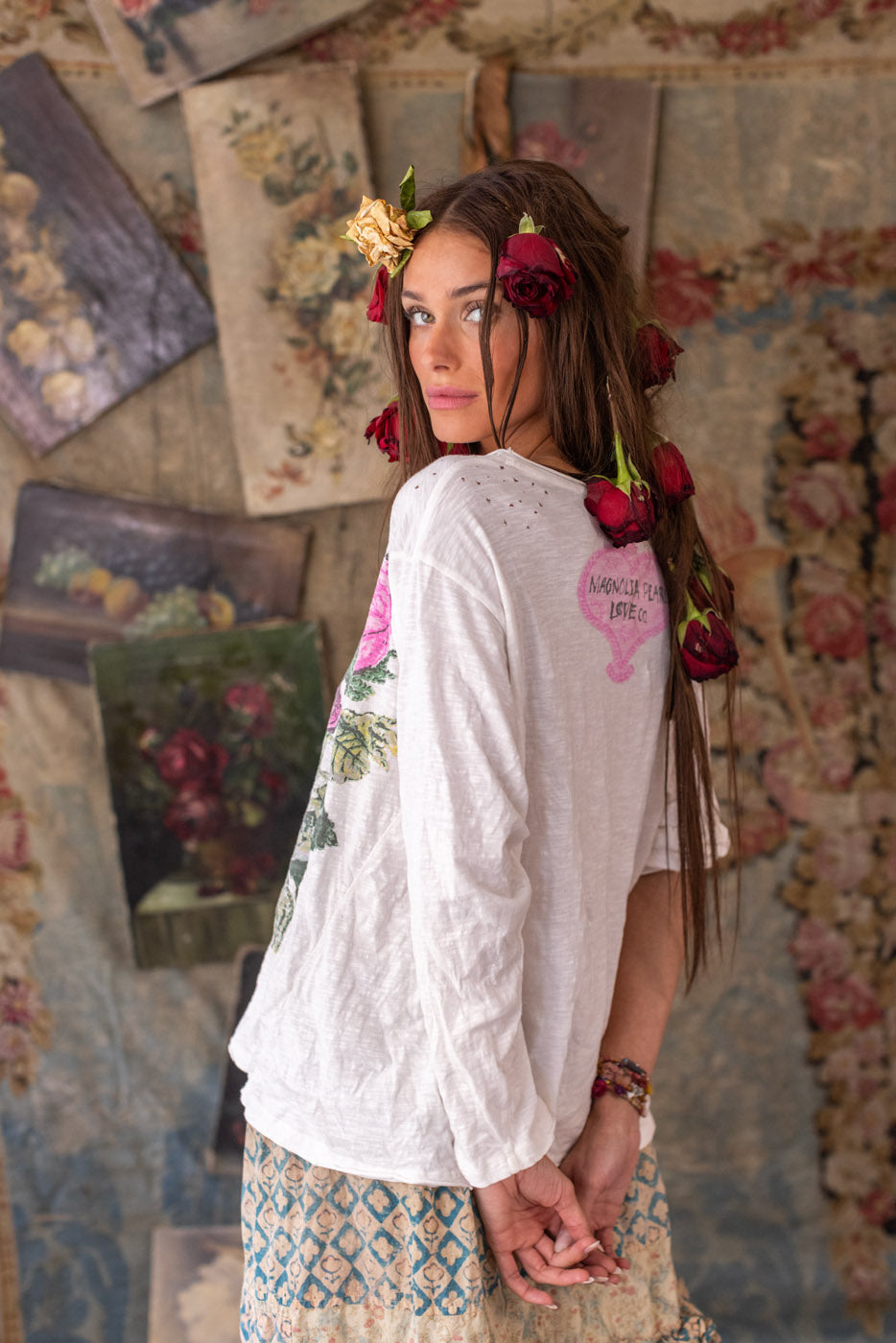 Magnolia Pearl Flor De La Pasión Viggo Tee 2238 - True