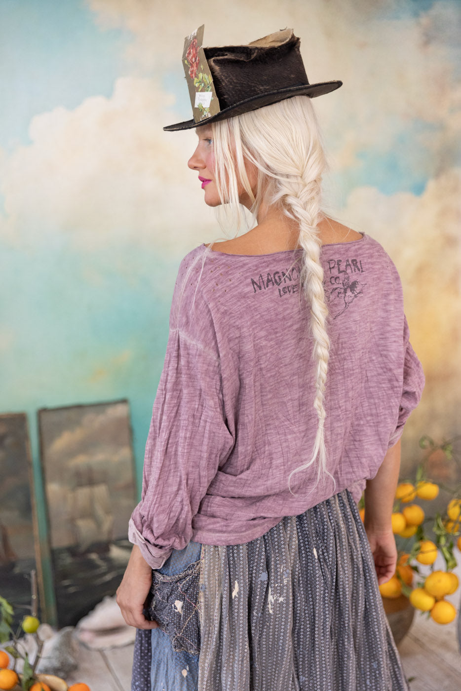 Magnolia Pearl Europa Long Sleeve Tee 2253 - Plum