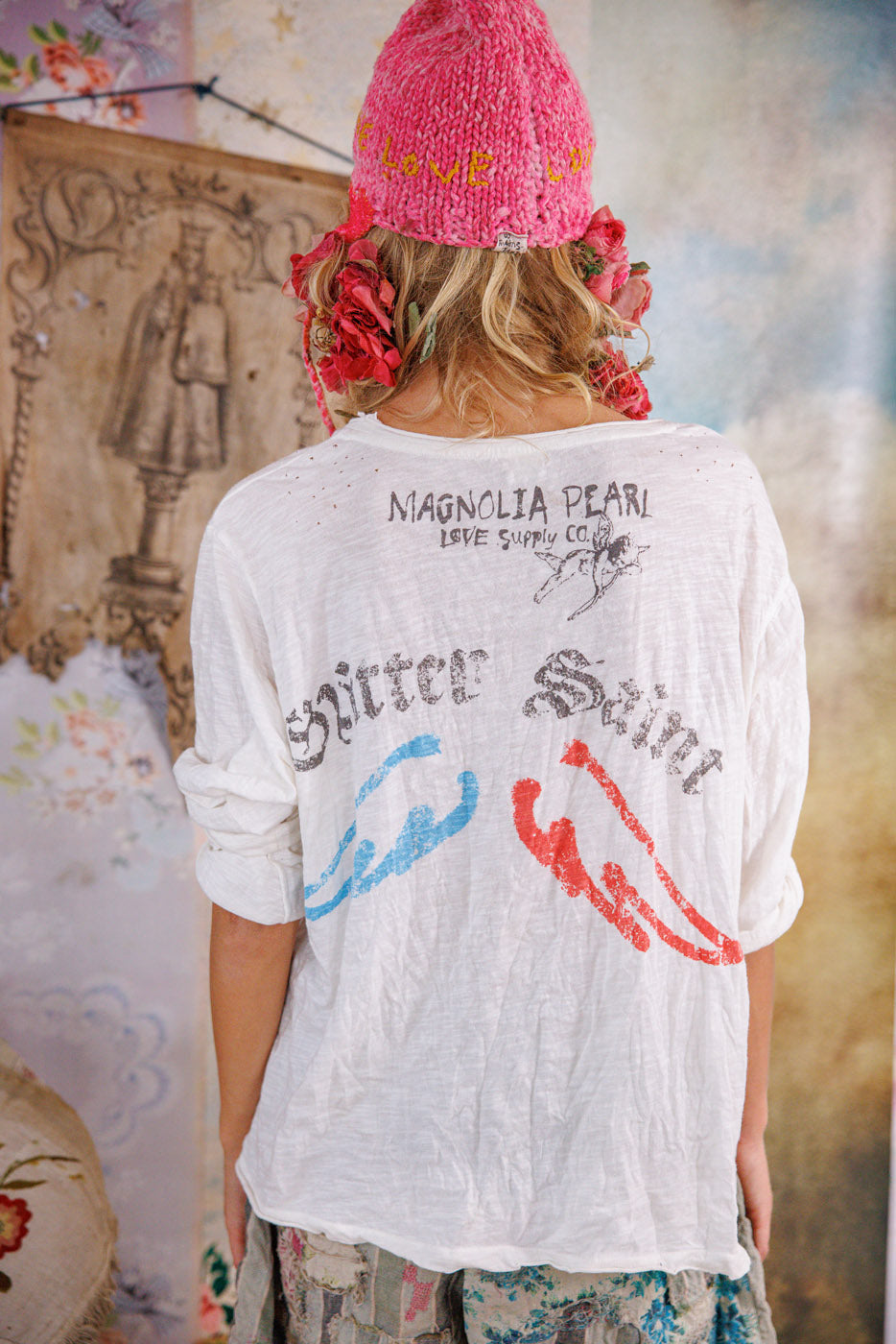 Magnolia Pearl Glitter Saint Viggo Tee 2326 - True