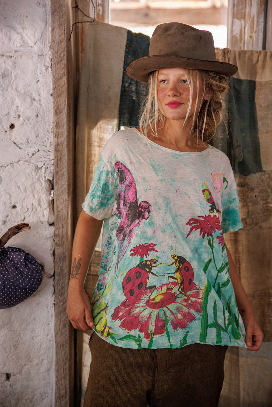 Magnolia Pearl Be My Ladybug Tee 2469 - Splendid