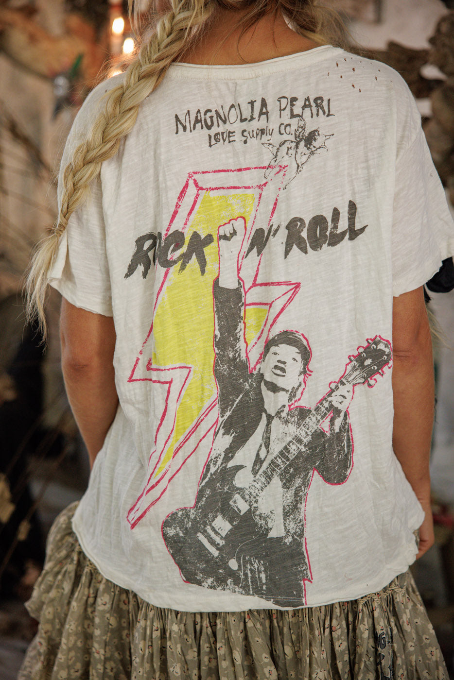 Magnolia Pearl AC/DC Rock N' Roll Tee 2570 - True