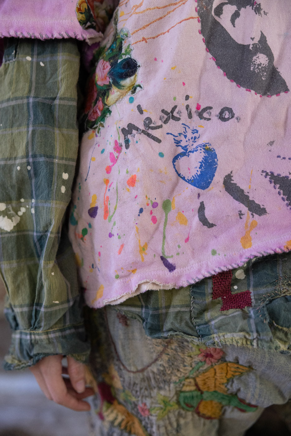 Magnolia Pearl Frida del Sol Vetiver Sweatshirt 2595 - Allium Dip Dye