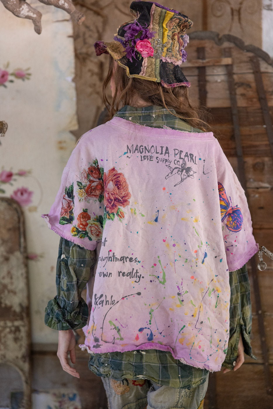 Magnolia Pearl Frida del Sol Vetiver Sweatshirt 2595 - Allium Dip Dye
