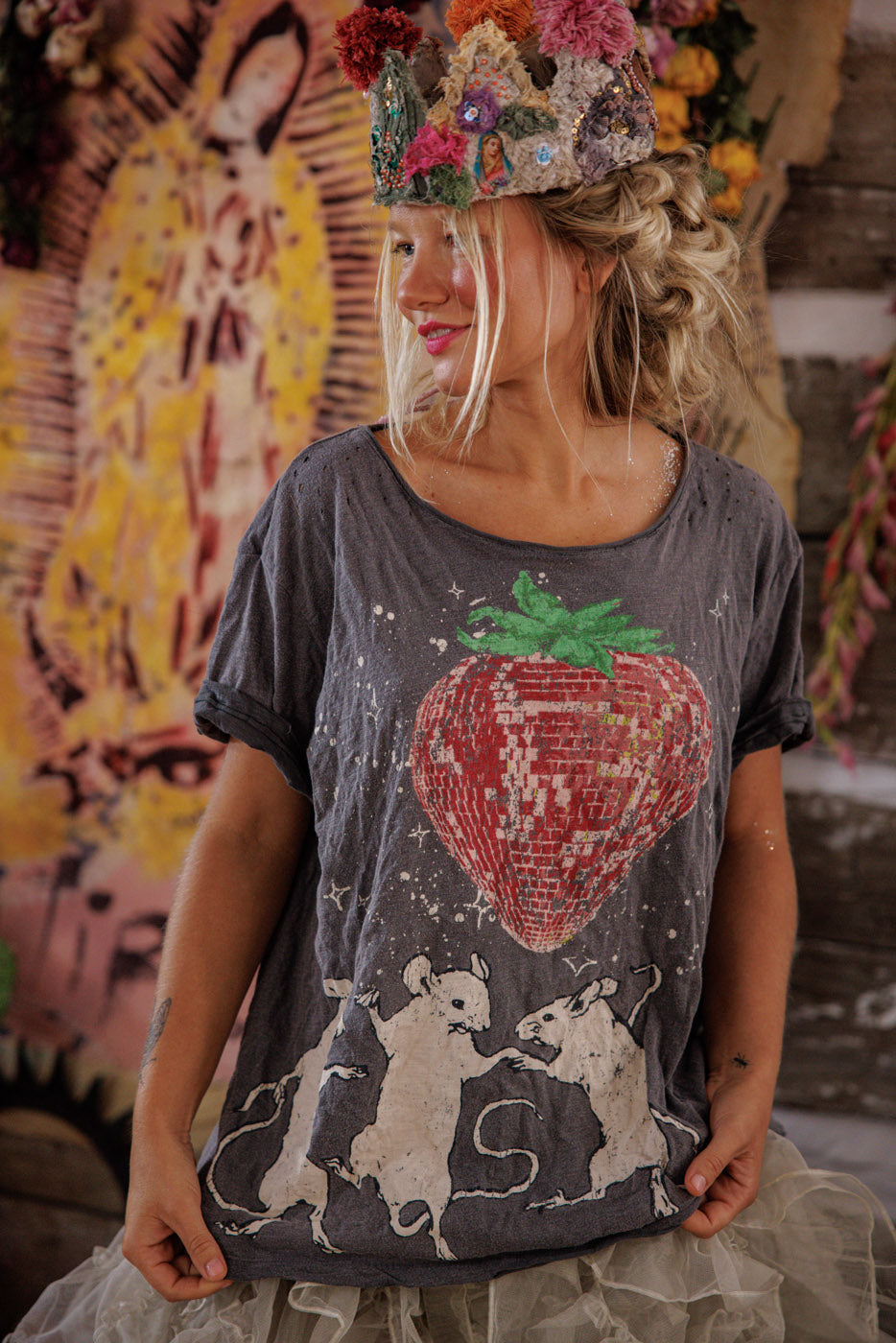 Magnolia Pearl Discotheque Fraises Tee 2663 - Ozzy