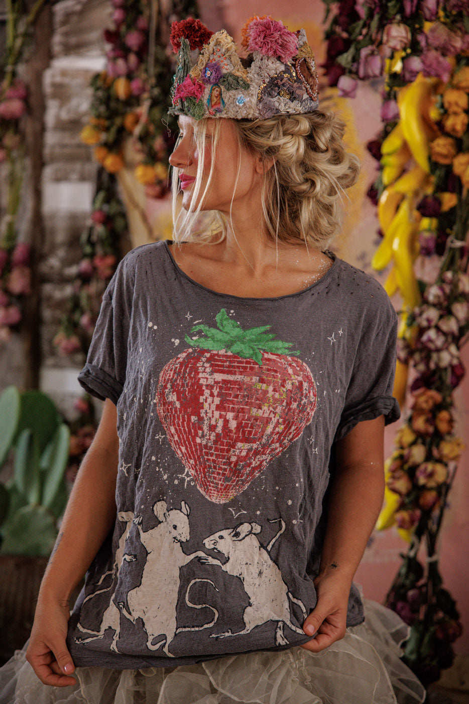 Magnolia Pearl Discotheque Fraises Tee 2663 - Ozzy