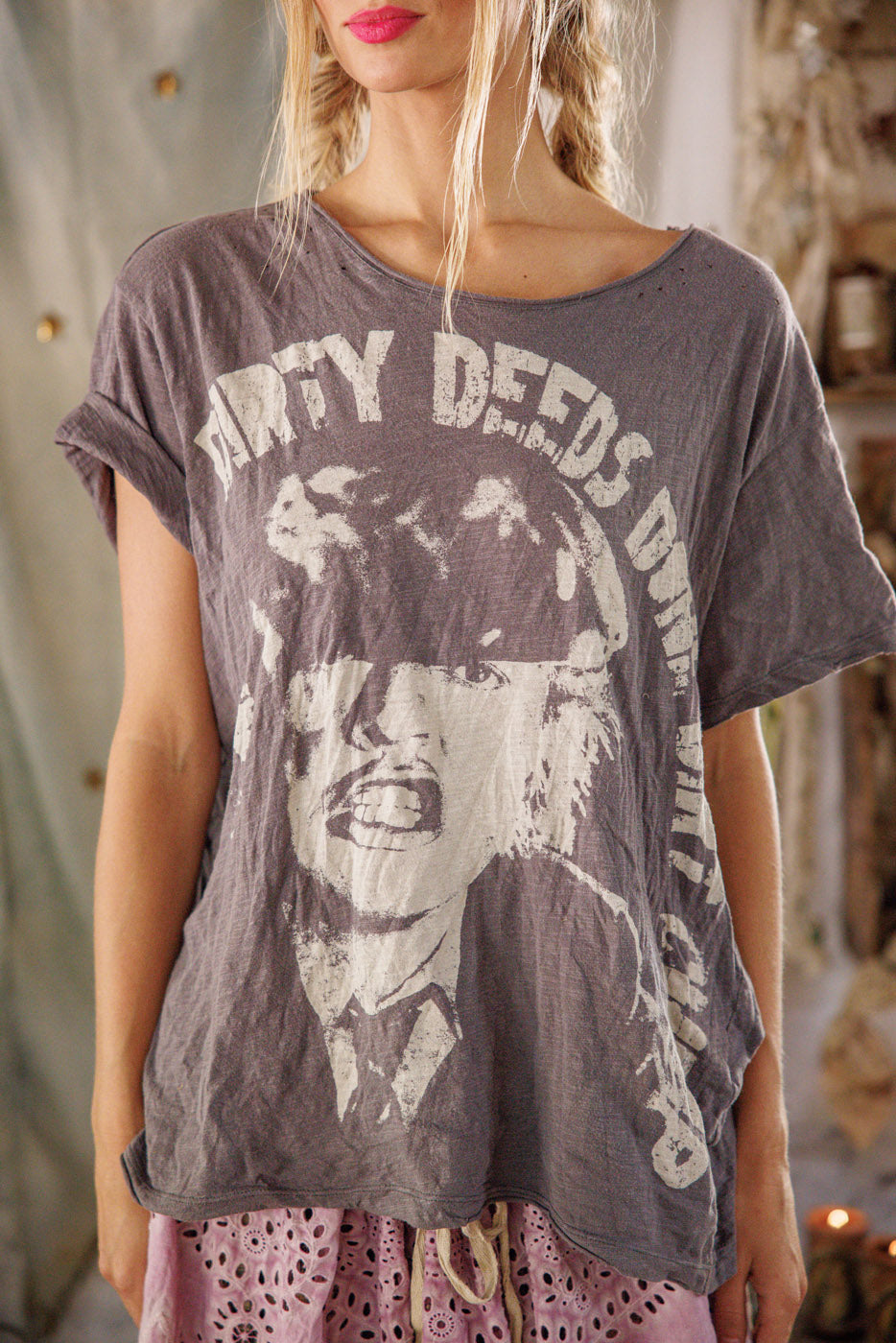 Magnolia Pearl AC/DC Dirty Deeds Tee 2683 - Ozzy