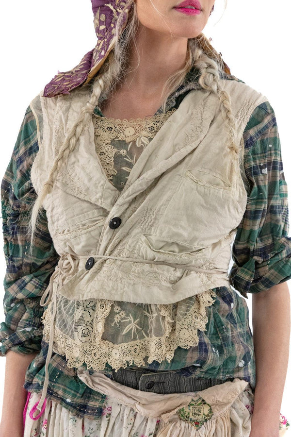 Magnolia Pearl Embroidered Aysel Vest 059 - Moonlight