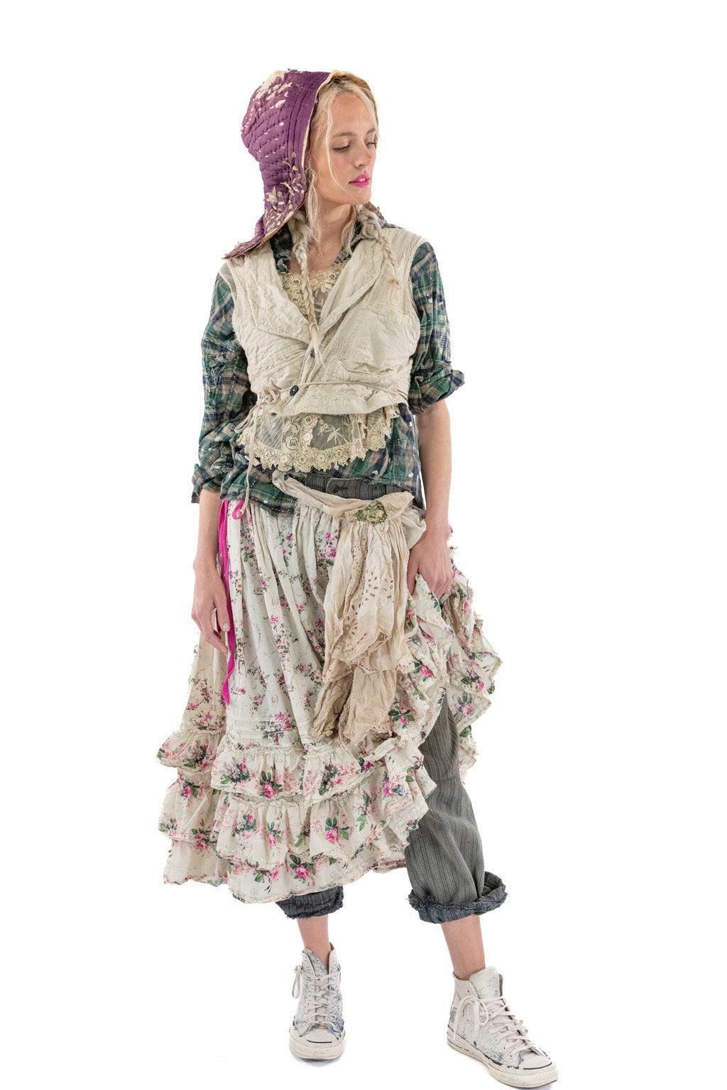 Magnolia Pearl Embroidered Aysel Vest 059 - Moonlight