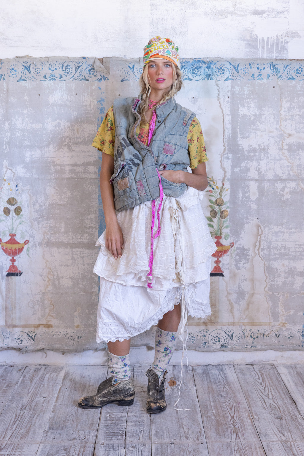 Magnolia Pearl Surf Fest Vest 069 - Washed Indigo