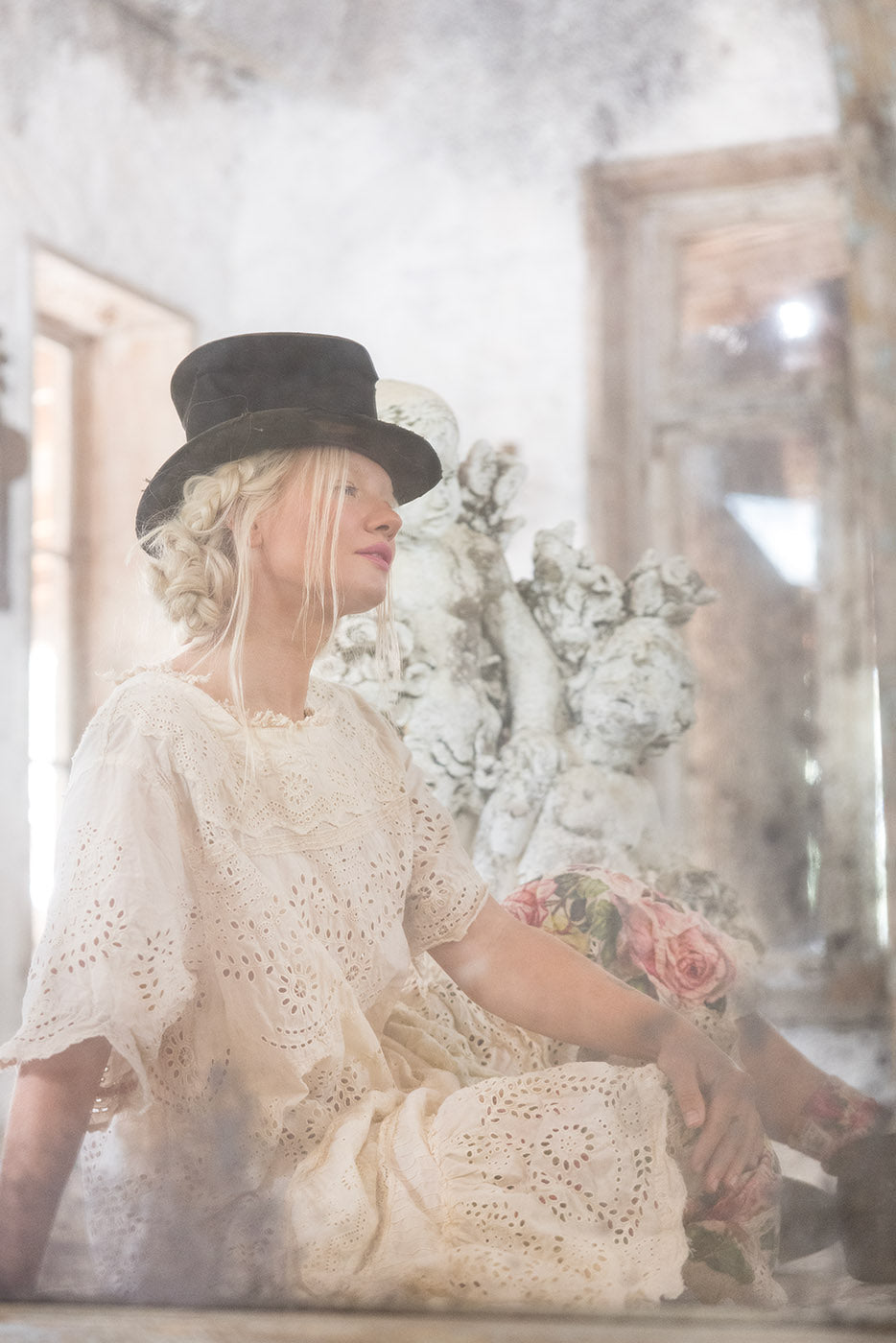 Magnolia Pearl Eyelet Heeren Dress 974 - Moonlight