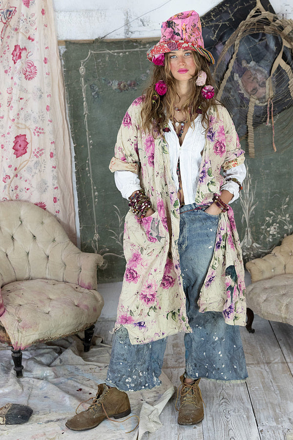 Magnolia Pearl FLORAL ETTIENE KIMONO 901 - Phlox Moon
