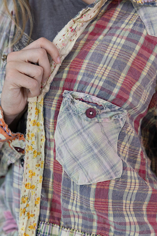 Magnolia Pearl Patchwork Kelly Western Shirt 1508 - Madras Rainbow