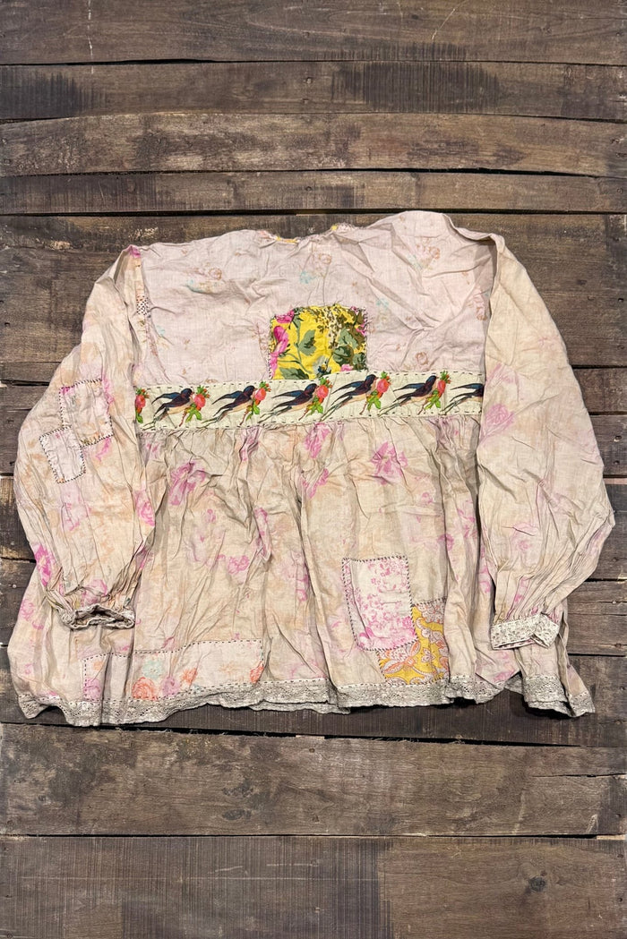 Jaded Gypsy Weathered Wildflower Top - Roses