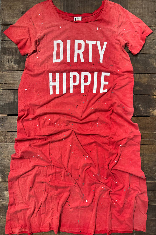 Jaded Gypsy Dirty Hippie Dress - Glory Red - O/S