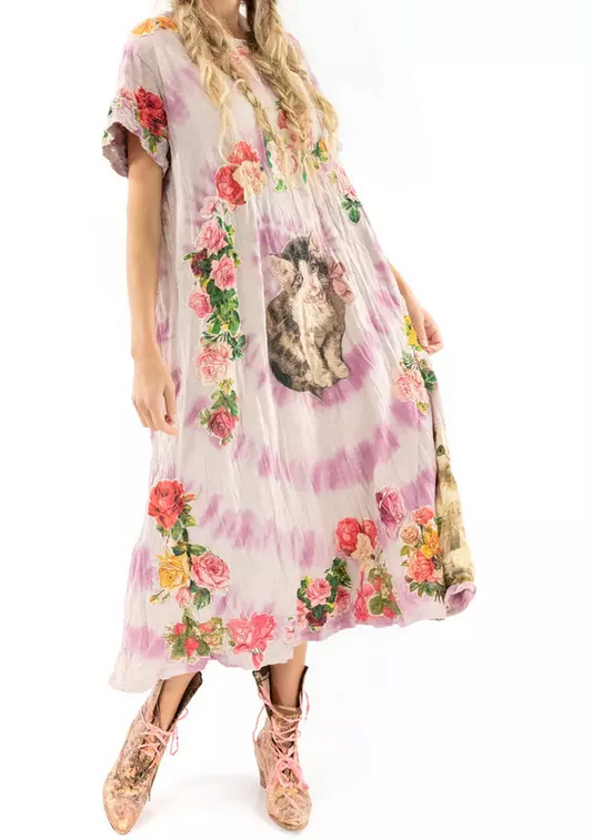 Magnolia Pearl Tie Dye Applique T Dress 835 Juniper