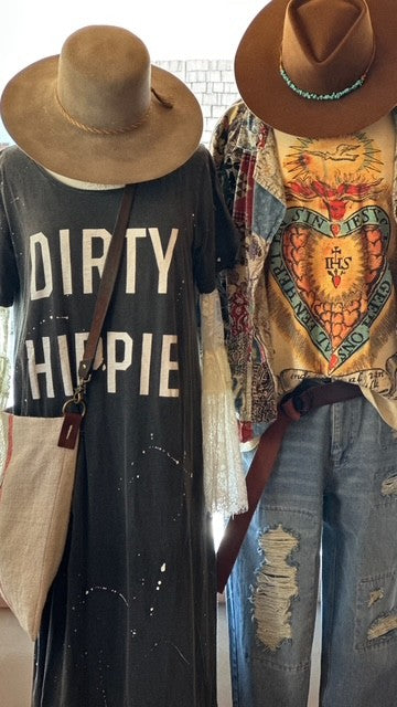 Jaded Gypsy Dirty Hippie Dress - Vintage Black