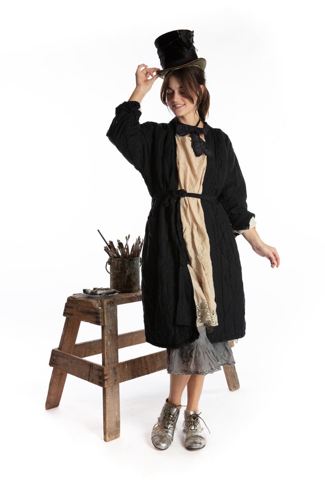Magnolia Pearl Quilted Oro Coat 466 - Midnight