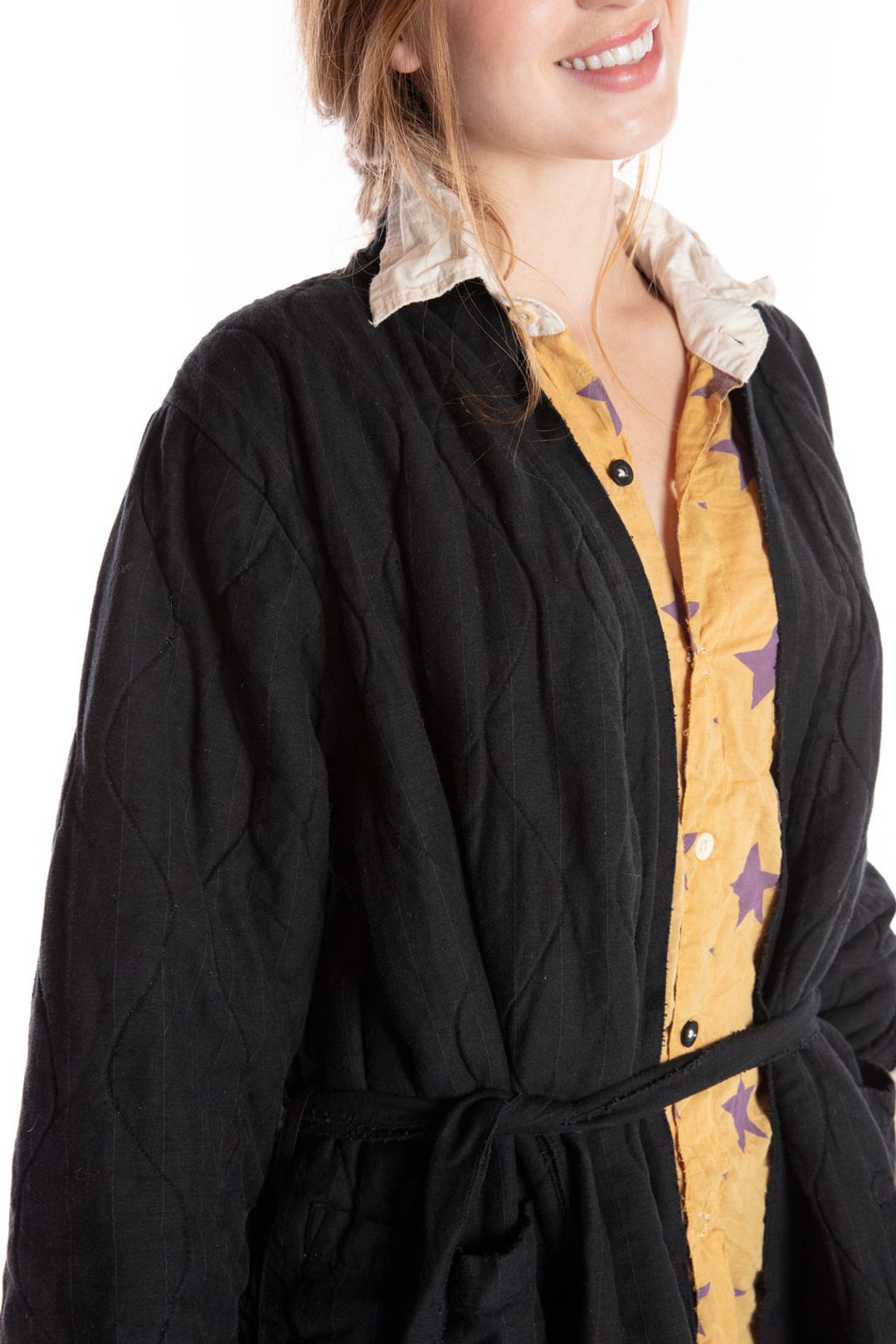 Magnolia Pearl Quilted Oro Coat 466 - Midnight