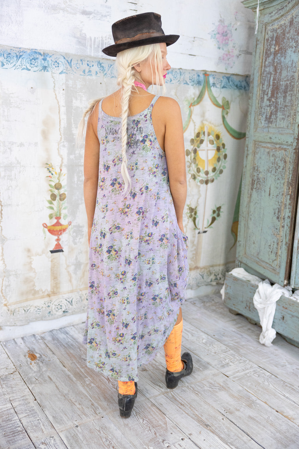 Floral Lana Tank Dress 1032 - Pressed Flowers