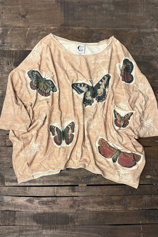 Jaded Gypsy Be Free Top - Tan Flutter By