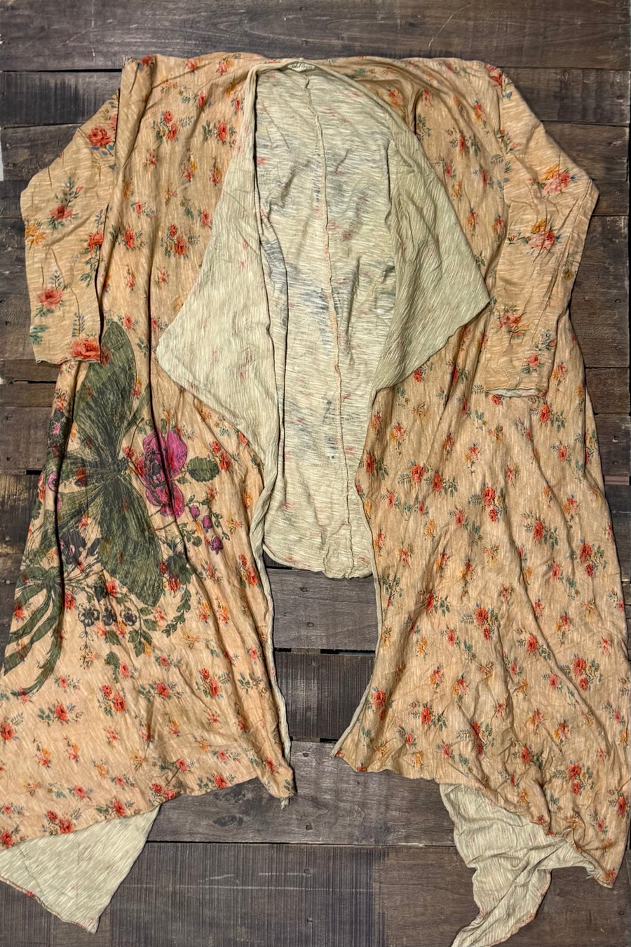 House of Jaded Gypsy Loose Ends Cardigan - Peaceful Garden