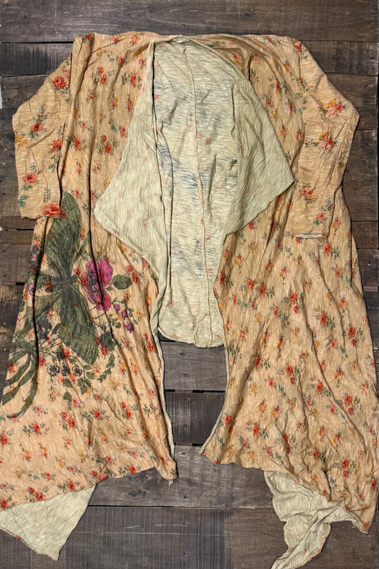 House of Jaded Gypsy Loose Ends Cardigan - Peaceful Garden