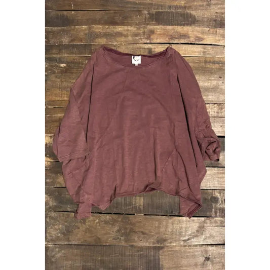 Jaded Gypsy Be Free Top - Vintage Sangria O/S