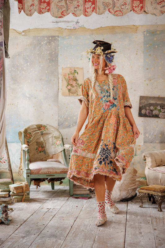 Magnolia Pearl Floral Appliqué Taigi Dress 1139 - Field Of Flowers