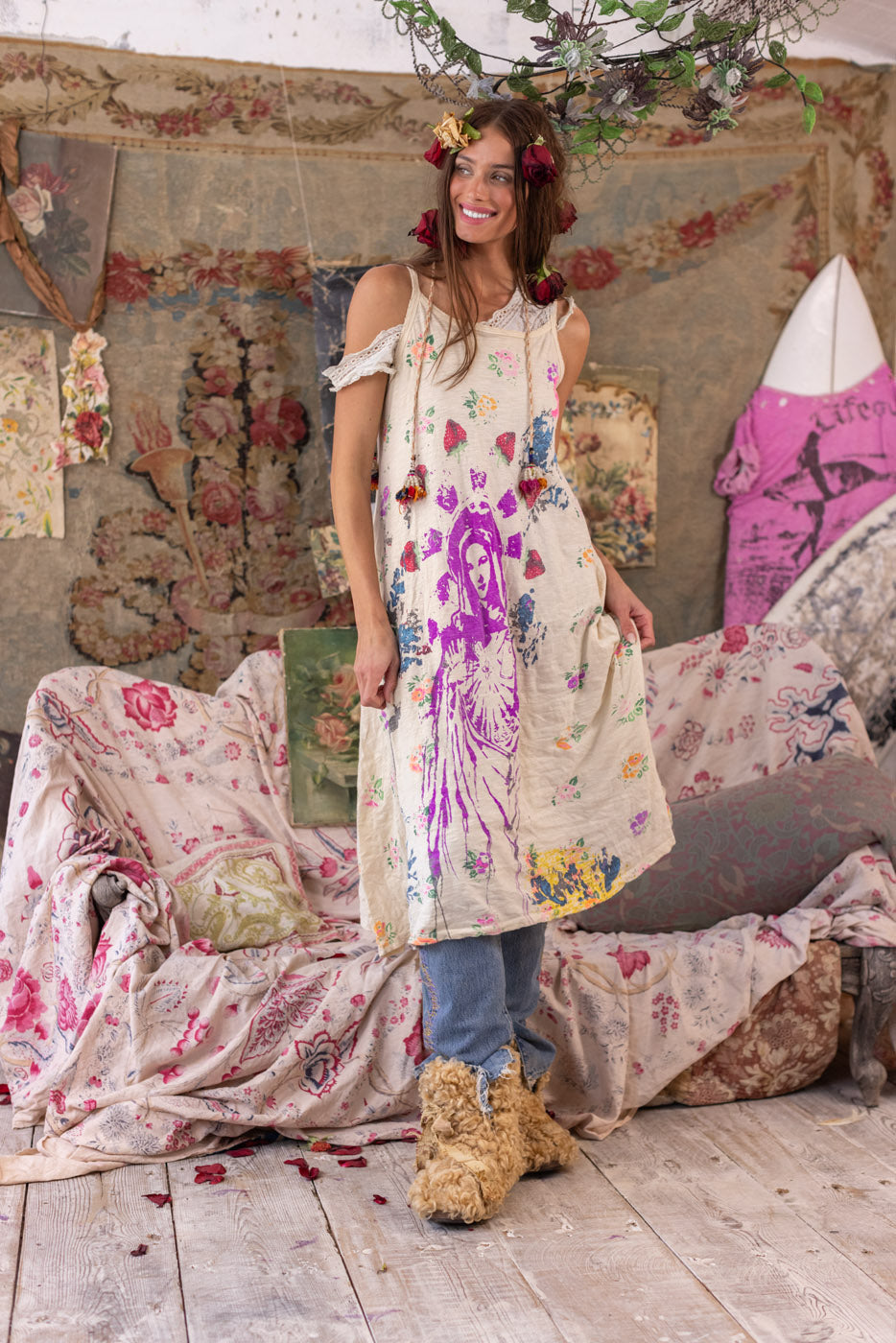 Magnolia Pearl Paola Lana Tank Dress 1266 - Spring Joy