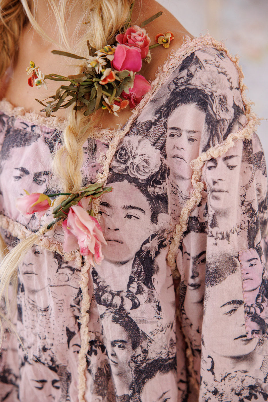 Magnolia Pearl Mural Frida Helenia Dress 1337 - Self Portrait