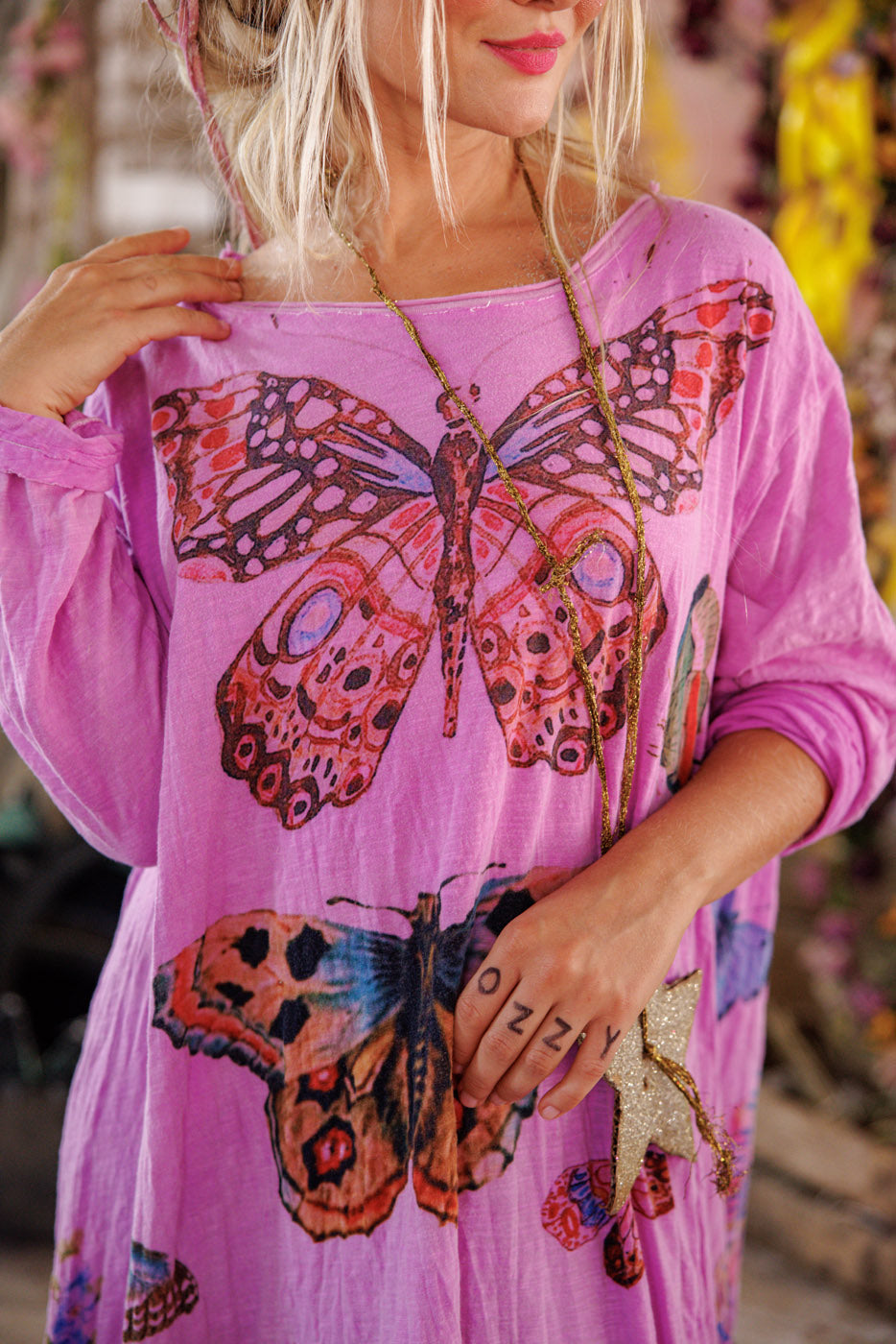 Magnolia Pearl Pasion de Papillon Viggo Tee Dress 1391 - Allium