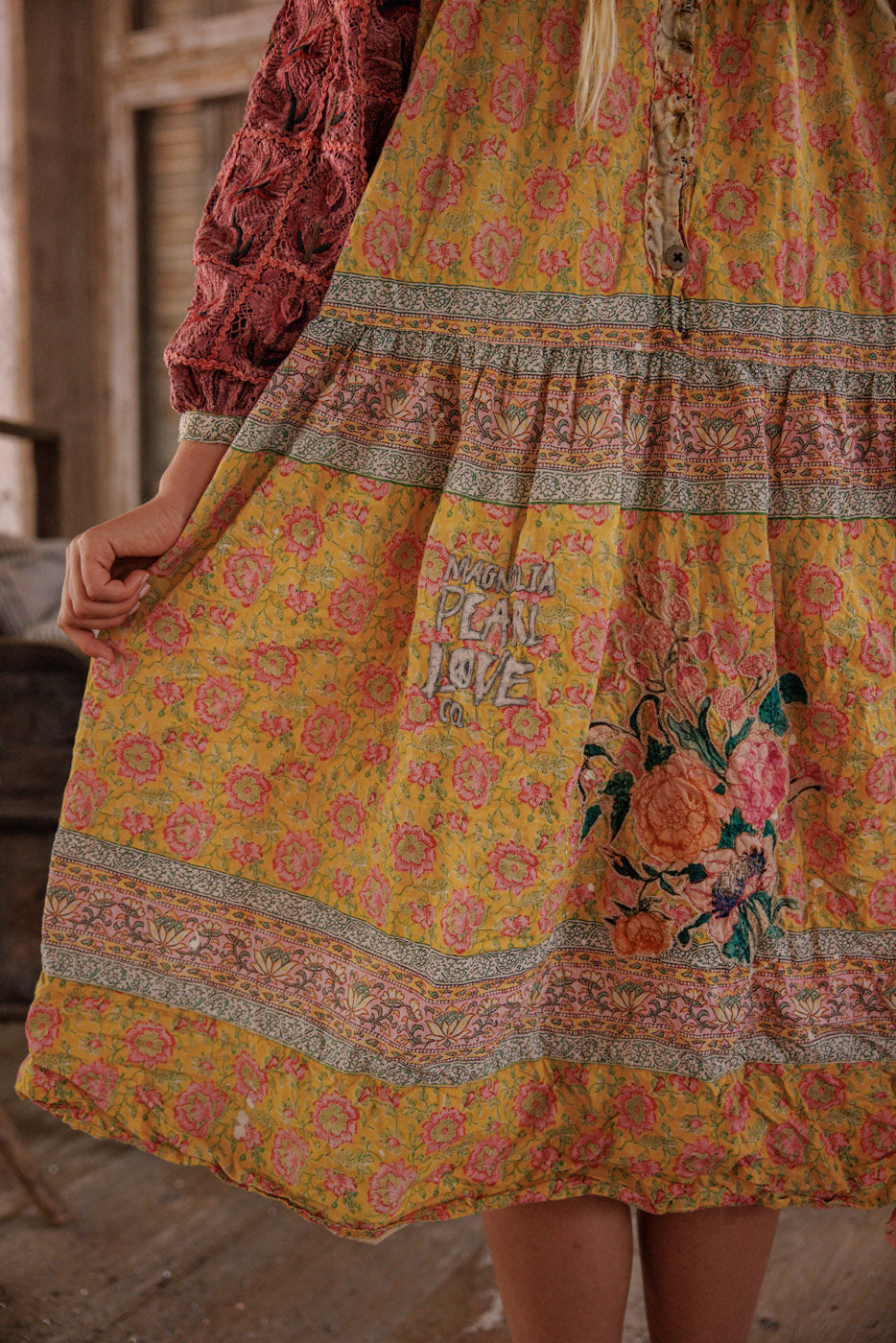 Magnolia Pearl Gutta Garden Dress 1429 - Raspberry Patch