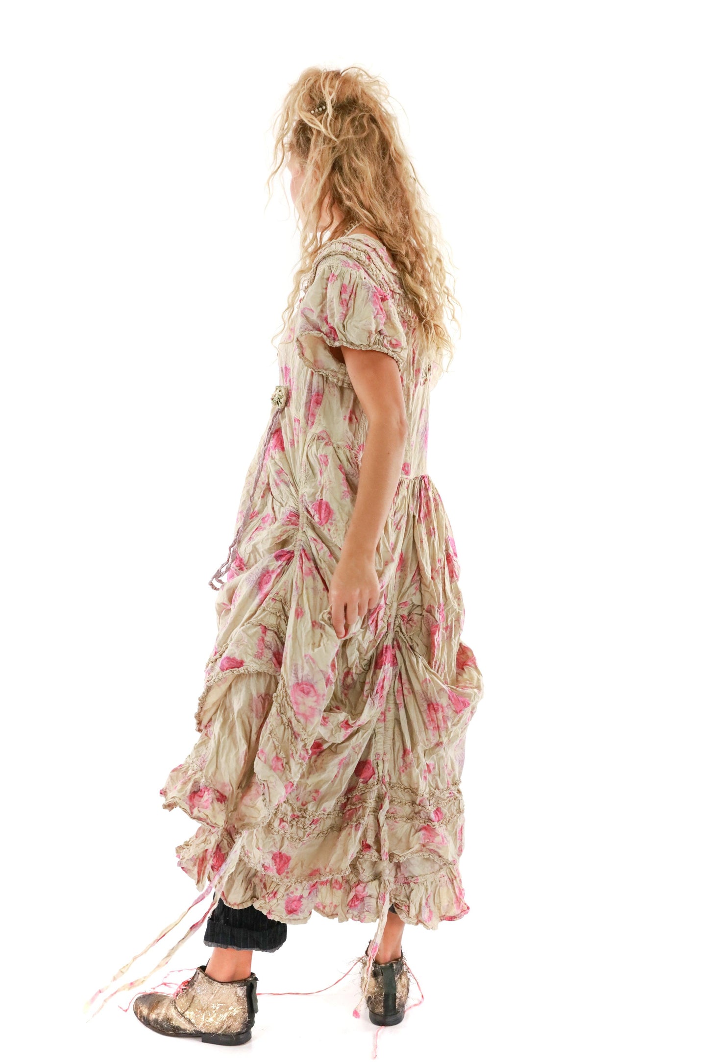 Jovenelle Gather Dress 861 - Orchid Bloom