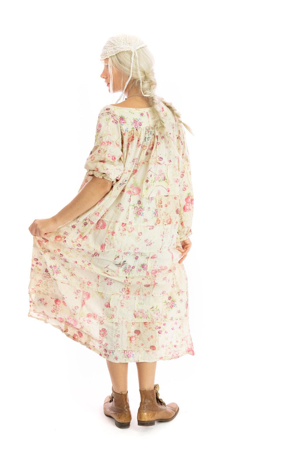 Floral Patchwork Prairie Dress 865 - Starling Rose