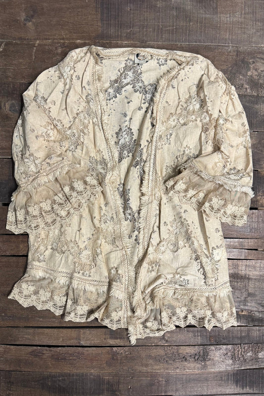 Jaded Gypsy Enchanted Meadows Kimono - O/S