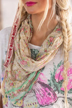 Magnolia Pearl Crushed Roses Scarf 176 - Solange