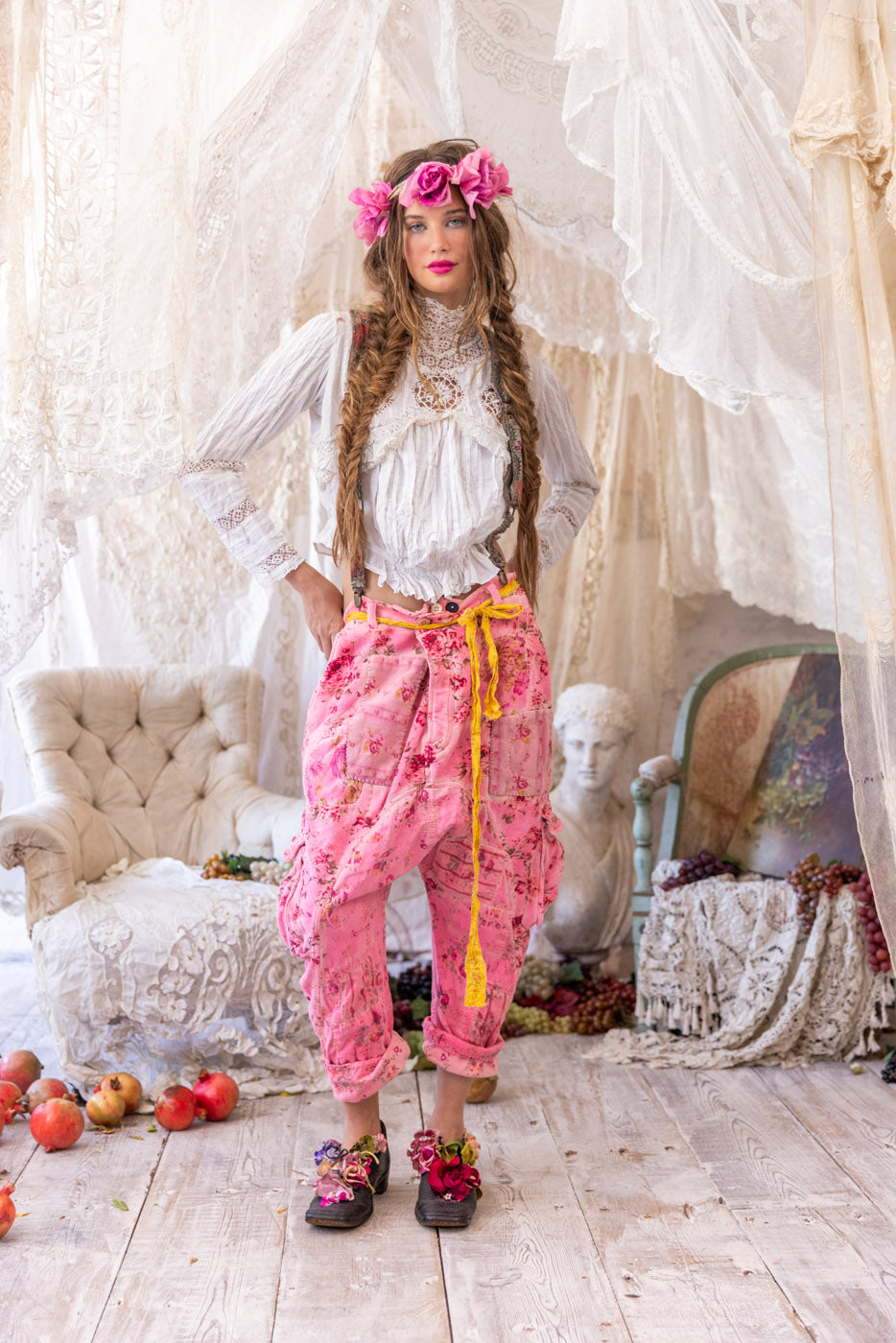 Magnolia Pearl Floral Pasha Cargo Pants 547 - Azalea