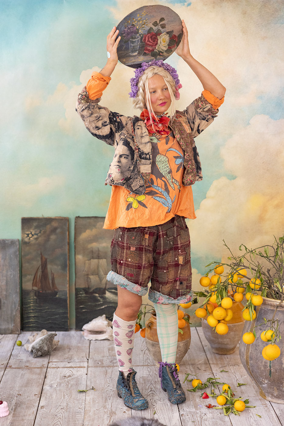 Magnolia Pearl Faces of Frida Kelley Jacket 1185 - Artist Shoot