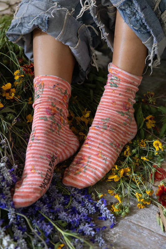 Magnolia Pearl BLOCK PRINT SOCKS 094 - Loonette