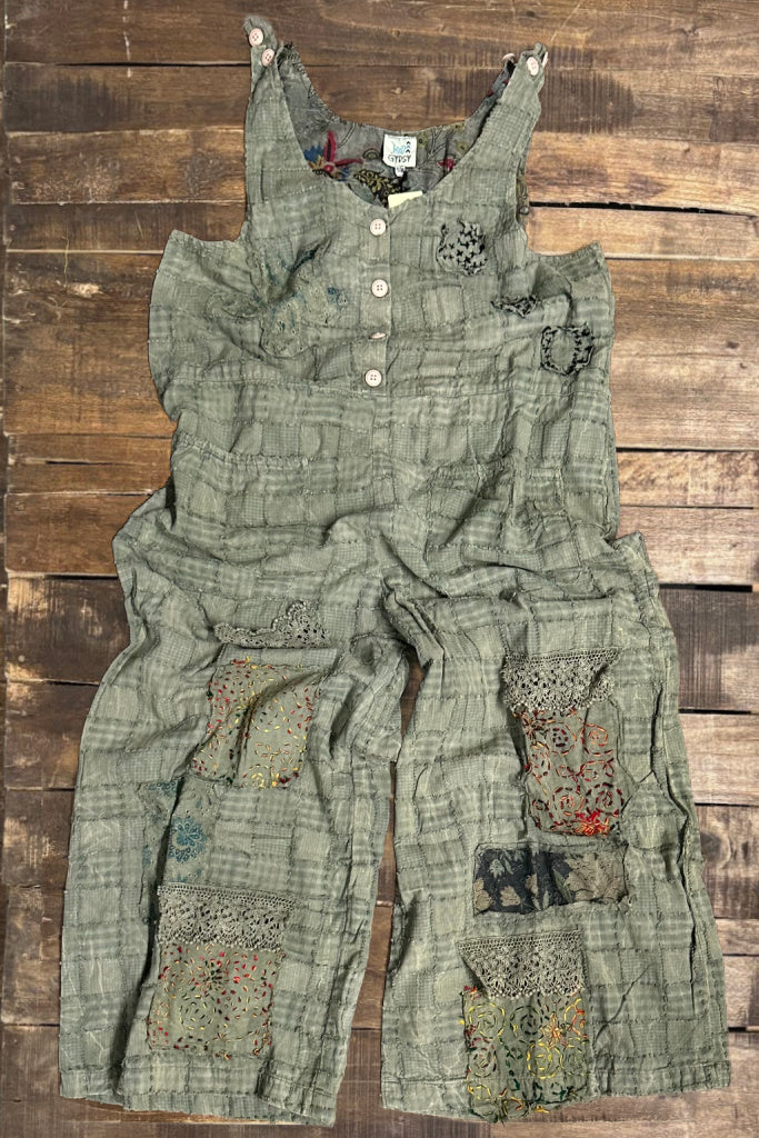 Jaded Gypsy Cobblestone Walks Overalls